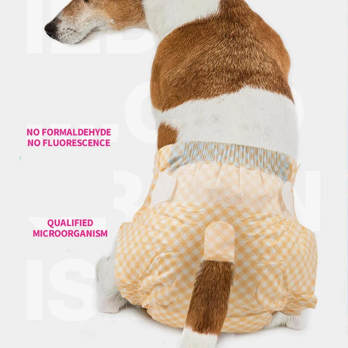 Disposable Female Dog Diapers Leakproof Breathable with Colour Indicator - XL 38-58cm