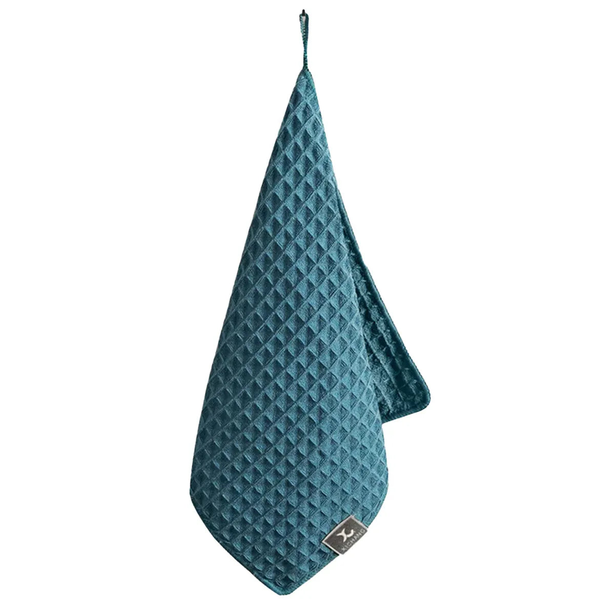 5PCS Waffle Cleaning Cloth Coffee Machine Bar Towel Dish Rag Absorbent - Blue