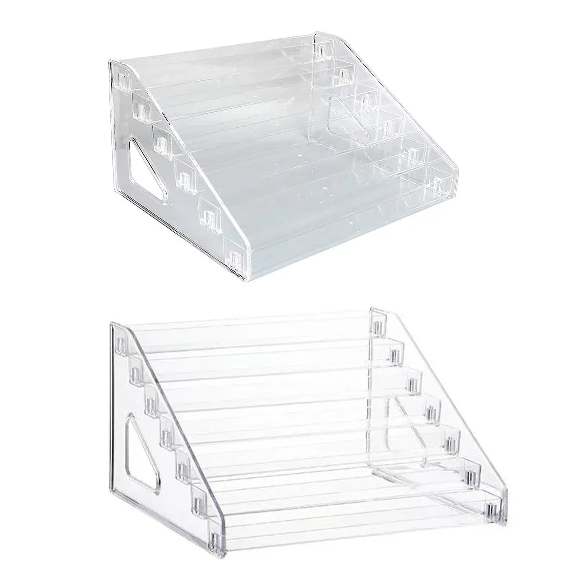 6/7 Layer Nail Polish Storage Box Multi Layer Clear Display Rack Organizer Stand - 7-Tier
