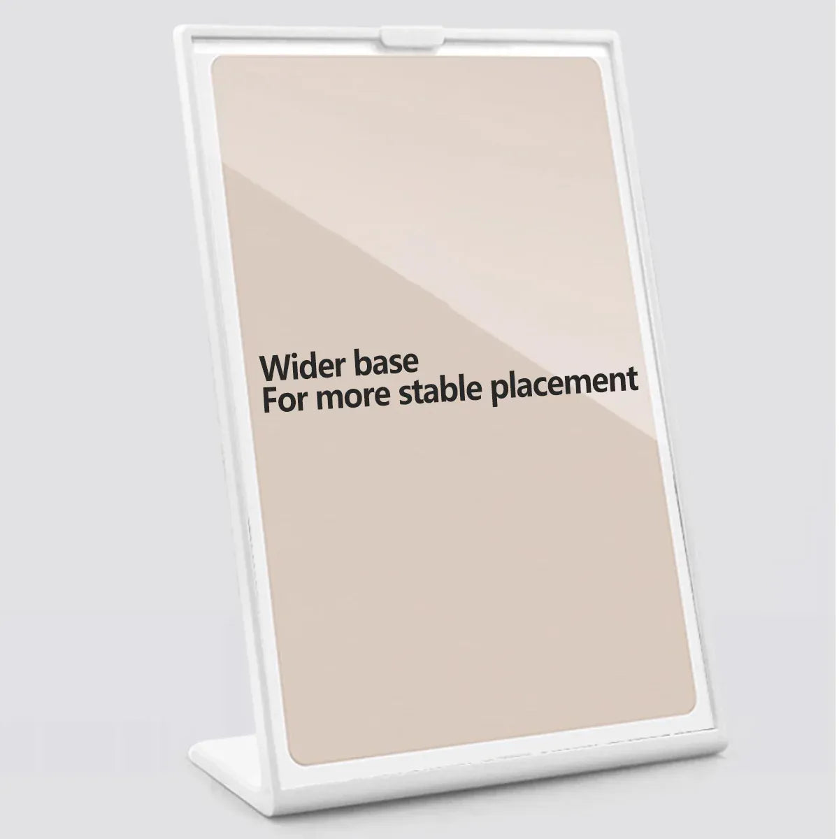 7PCS L-Shaped Table Plastic Display Board White Durable for Restaurant Hotel Use