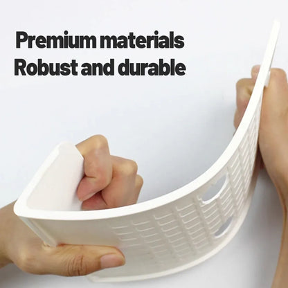 7PCS L-Shaped Table Plastic Display Board White Durable for Restaurant Hotel Use