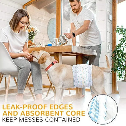 Male Dog Diapers Physiological Pants for Dogs Leakproof Diaper Pants Male Pets - XS-14PCS