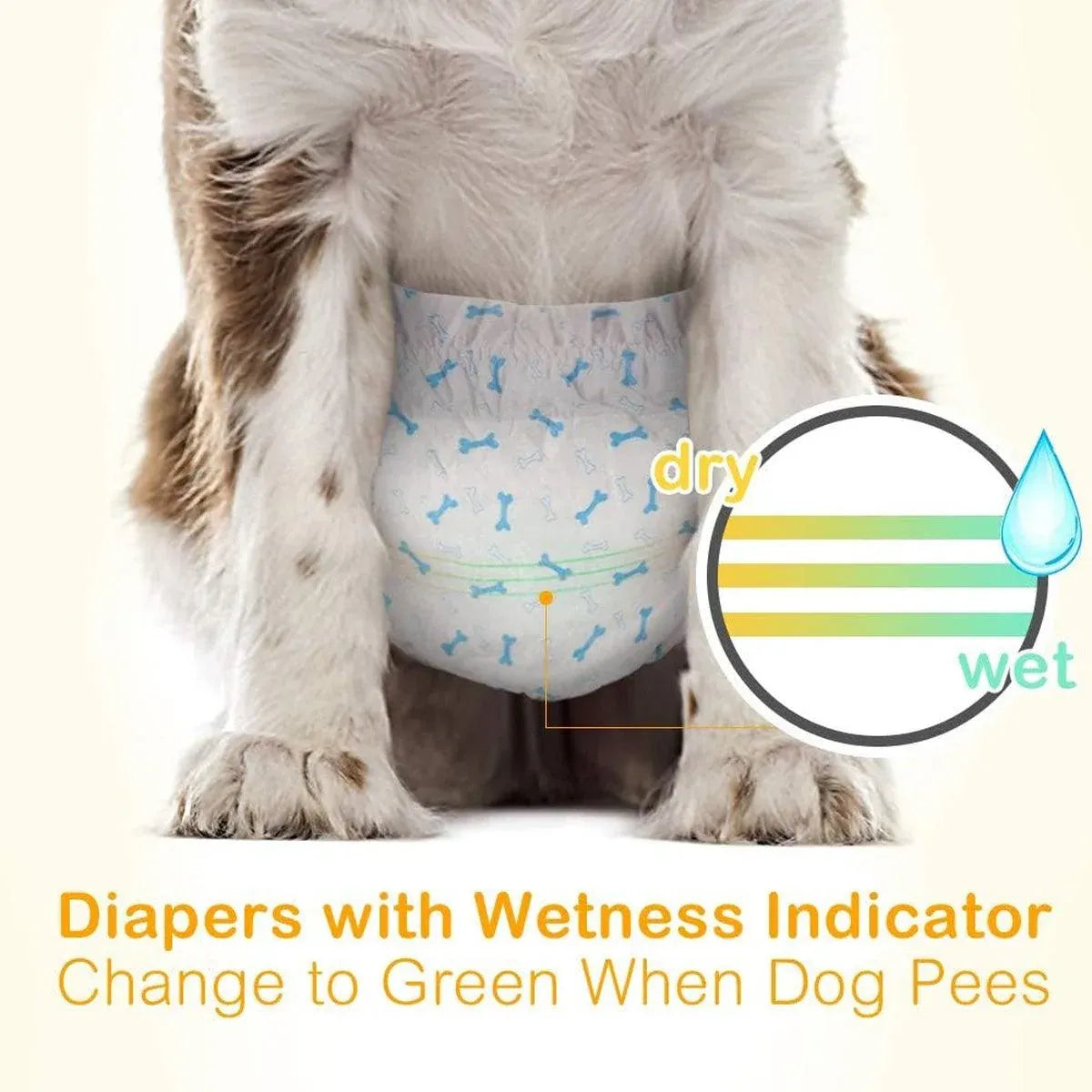 Male Dog Diapers Physiological Pants for Dogs Leakproof Diaper Pants Male Pets - XS-14PCS