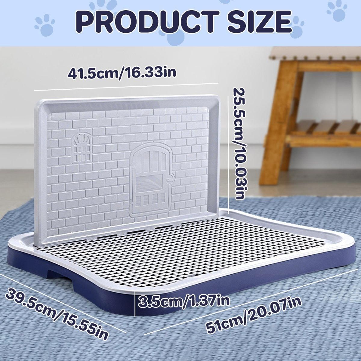Pet Potty Training Pad Small And Medium-sized Dog Toilet Urinal Pee Tray - Blue