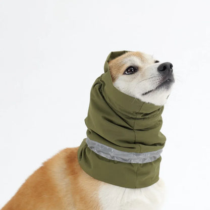 Winter Dog Head Cover Dog Scarf Set Cold Proof Warm Soft for Dogs Outdoor Use - S