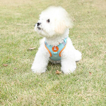 Dog Harness Cat Lead Puppy Leash Vest Mesh Breathe Adjustable Braces Small Pet Orange - XXXS