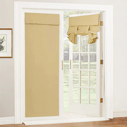 Curtains For Doors and Windows Block Light Blackout Heat Insulation Living Room - Beige