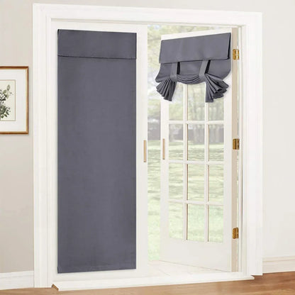 Curtains For Doors and Windows Block Light Blackout Heat Insulation Living Room - Grey