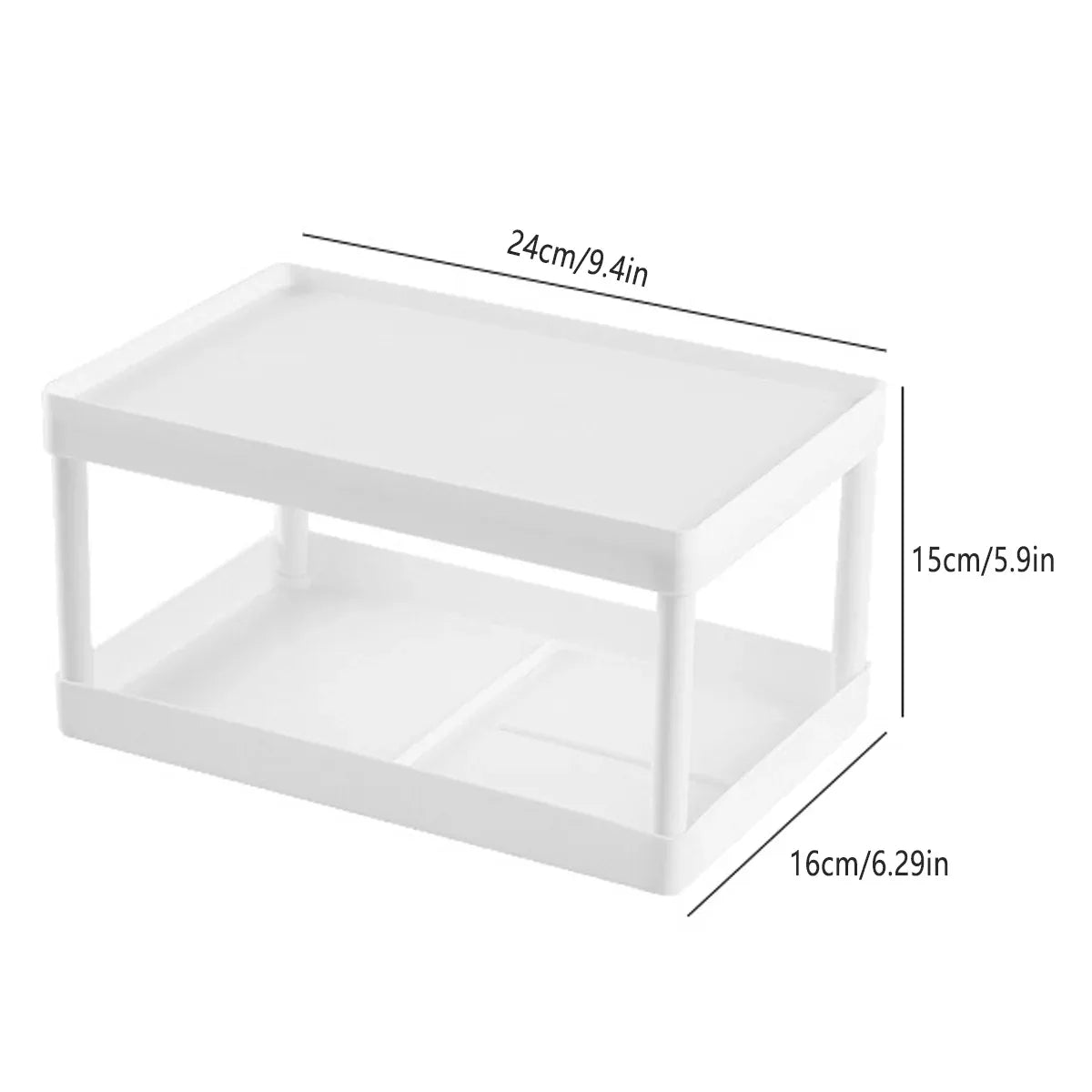 2pcs Desk Organizer Storage Rack Display Shelf for Cosmetic Sundries Files