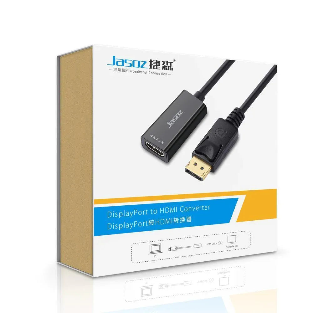 4K/1080p DisplayPort Display Port DP Male to HDMI Female Adapter Converter Cable - 4K-DP Male to HDMI Female