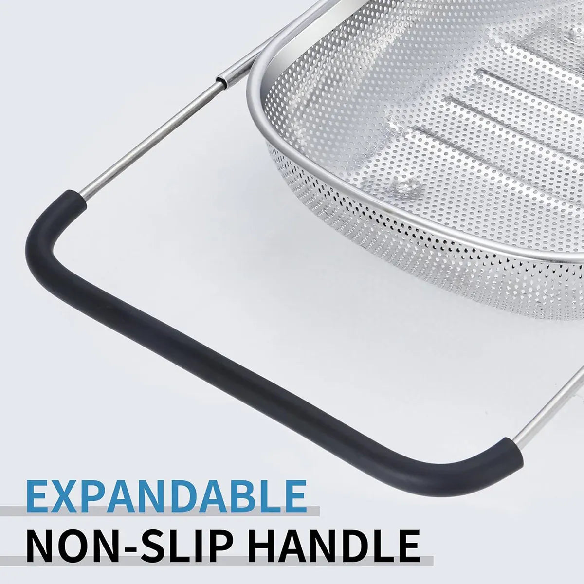 Stainless Steel Sink Basket Vegetable Washer Drain Rack Kitchen Storage Holder - 18x27x8cm