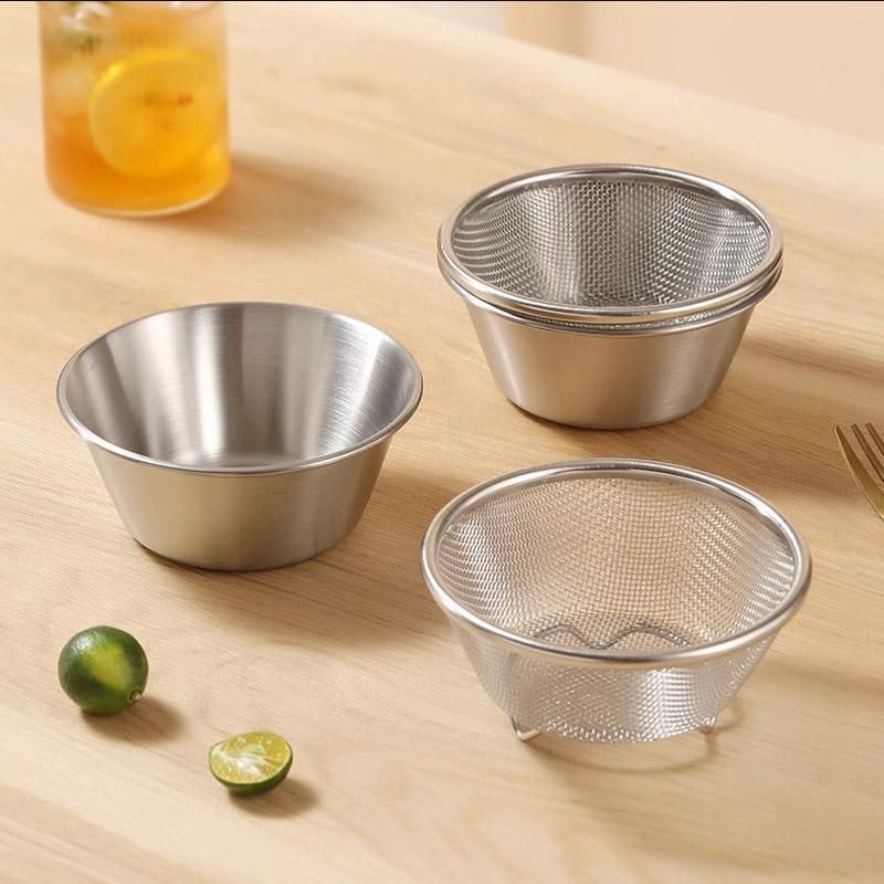 Mini Stainless Steel Sieve Drainage Basket Fruit Filter Basin for Kitchen Use