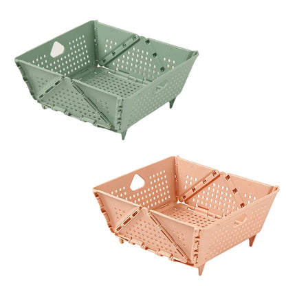 Collapsible Vegetable Washing Basket Foldable for Kitchen Sink