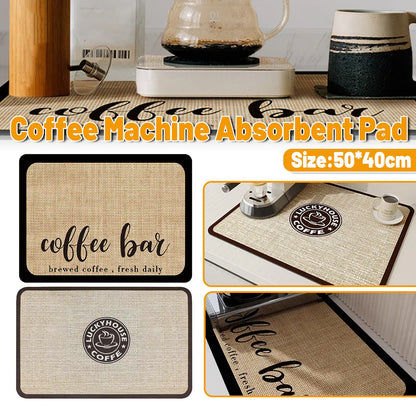 Super Draining Dish Drying Mat Quick Dry Coffee Kitchen Bathroom Tableware Pad - Luck