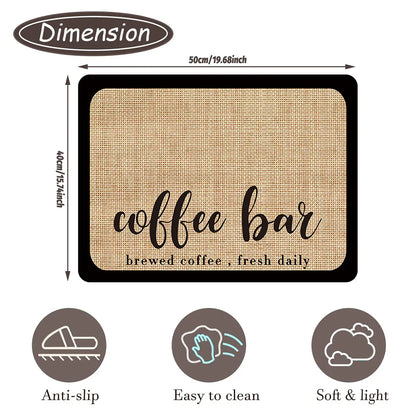 Super Draining Dish Drying Mat Quick Dry Coffee Kitchen Bathroom Tableware Pad - Luck
