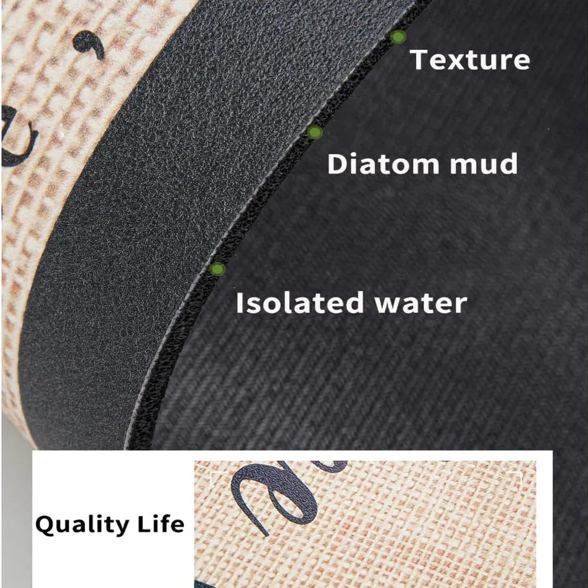 Super Draining Dish Drying Mat Quick Dry Coffee Kitchen Bathroom Tableware Pad - Luck