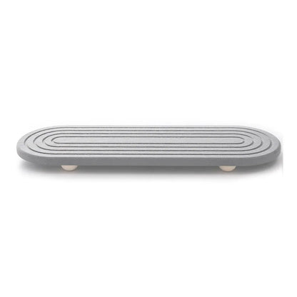 Nordic Diatomaceous Earth Tray Bathroom Sink Drying Mat 30x10cm - Grey