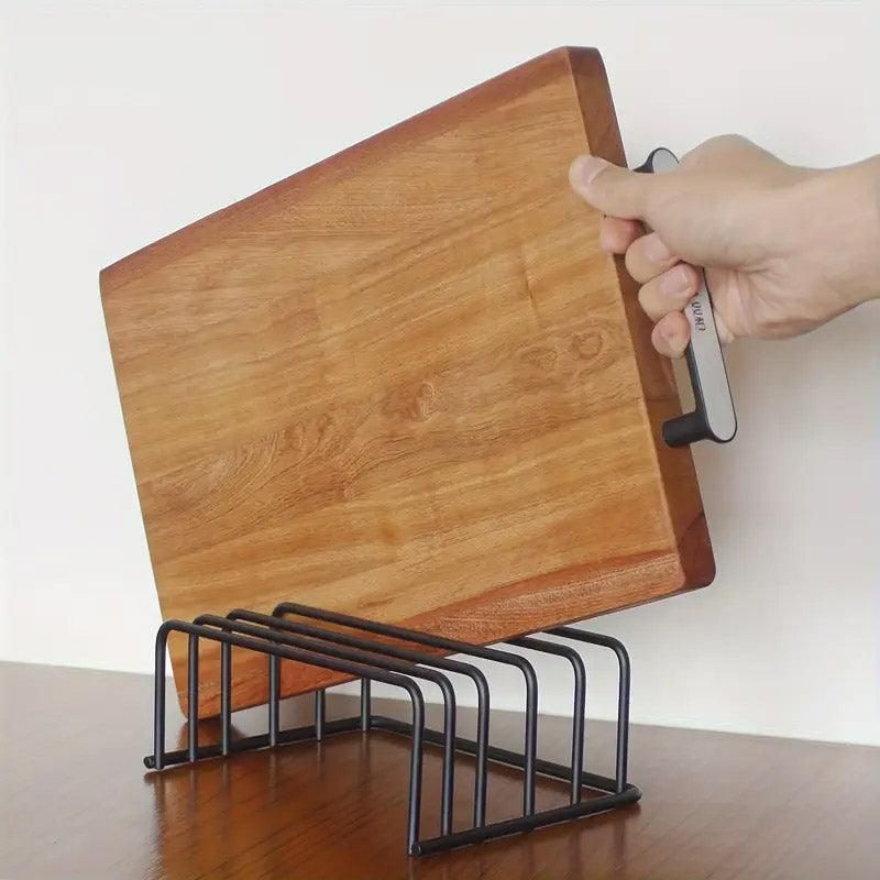 Home Kitchen Chopping Board Draining Rack Multifunction Storage Shelf Organizer