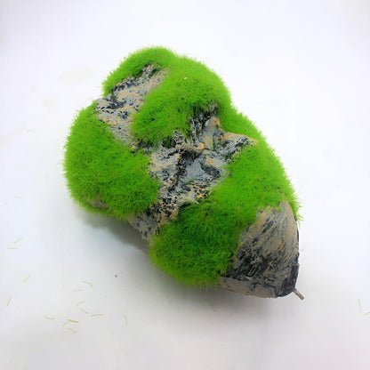 Artificial Floating Stone Pumice with Moss Aquarium Decoration Aquatic Landscape - M