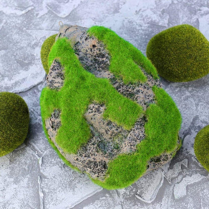 Artificial Floating Stone Pumice with Moss Aquarium Decoration Aquatic Landscape - M