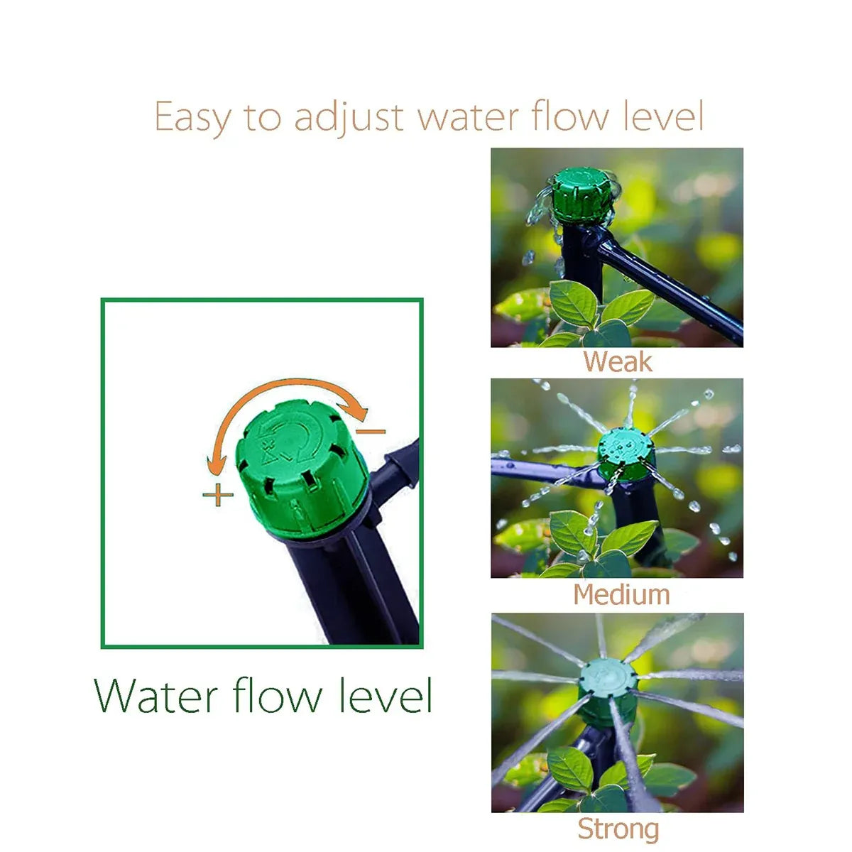 Adjustable Irrigation Misting Dripper 360-degree Sprinkler Drip Watering Tool - Blue
