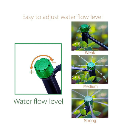 Adjustable Irrigation Misting Dripper 360-degree Sprinkler Drip Watering Tool - Blue