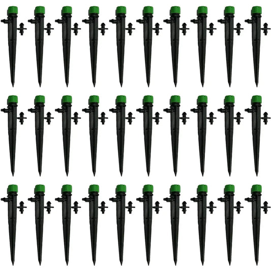 Adjustable Irrigation Misting Dripper 360-degree Sprinkler Drip Watering Tool - Green