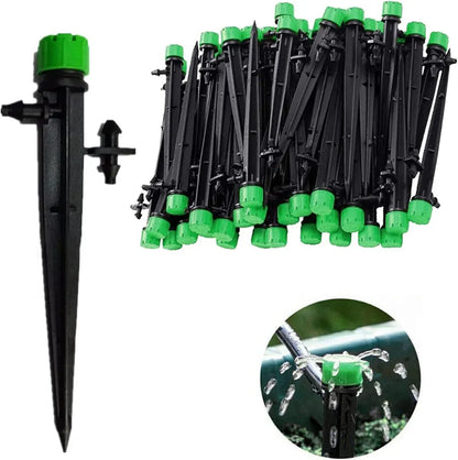 Adjustable Irrigation Misting Dripper 360-degree Sprinkler Drip Watering Tool - Green