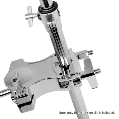 Drum Set Tom Clamp Extension Clip Adjustable Anti-Slip For Drum Kit Expansion