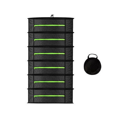 2-8 Tier Drying Net Large Shelf Hydroponic Hanging Grow Herb Plant Dry - 6 Layers