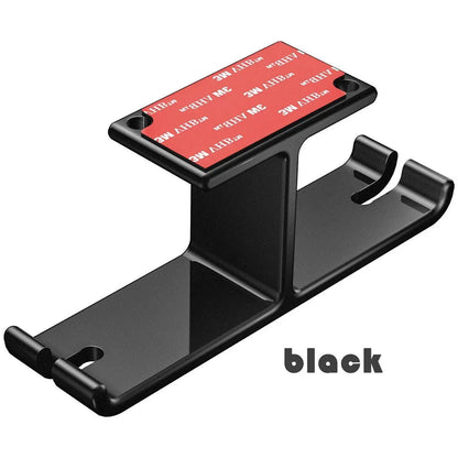 Universal Dj Headphone Pc Hanger Hook Tape Under Desk Dual Headset Mount Holder - Silver