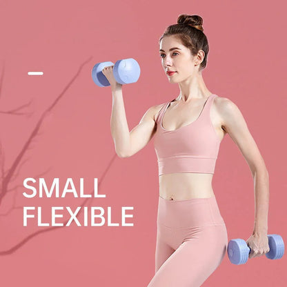 Ladies 1kg Dumbbells for Fitness Exercise Yoga Home Training Slim Arm Workout - Blue