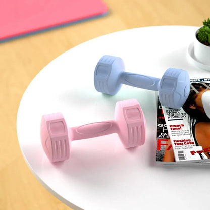 Ladies 1kg Dumbbells for Fitness Exercise Yoga Home Training Slim Arm Workout - Blue