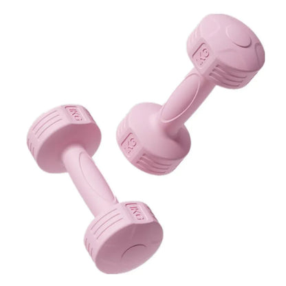 Ladies 1kg Dumbbells for Fitness Exercise Yoga Home Training Slim Arm Workout - Pink