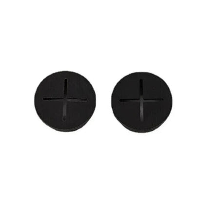10 PCS 20mm Desk Cord Grommet, Flexible Silicone Cable Hole Cover Round Gasket - Black