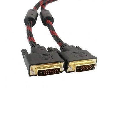 DVI Black Cable Male DVI-D for LCD Monitor Computer PC Projector DVD Cord Lead - 1.5M