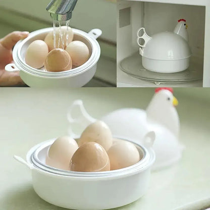 Microwave Oven Egg Steamer Boiled Egg Artifact Boiled Egg Mini Household Special Heating Box