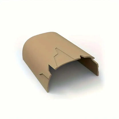 Reptile Hideout Plastic Cave Decorative Shelter for Lizard Snake Spider Habitat - Eggshell Set of 2