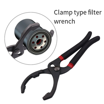 Oil Filter Pliers Wrench 10/12 Inch Heavy Duty Spanner Tool for Car Repair - 10inches