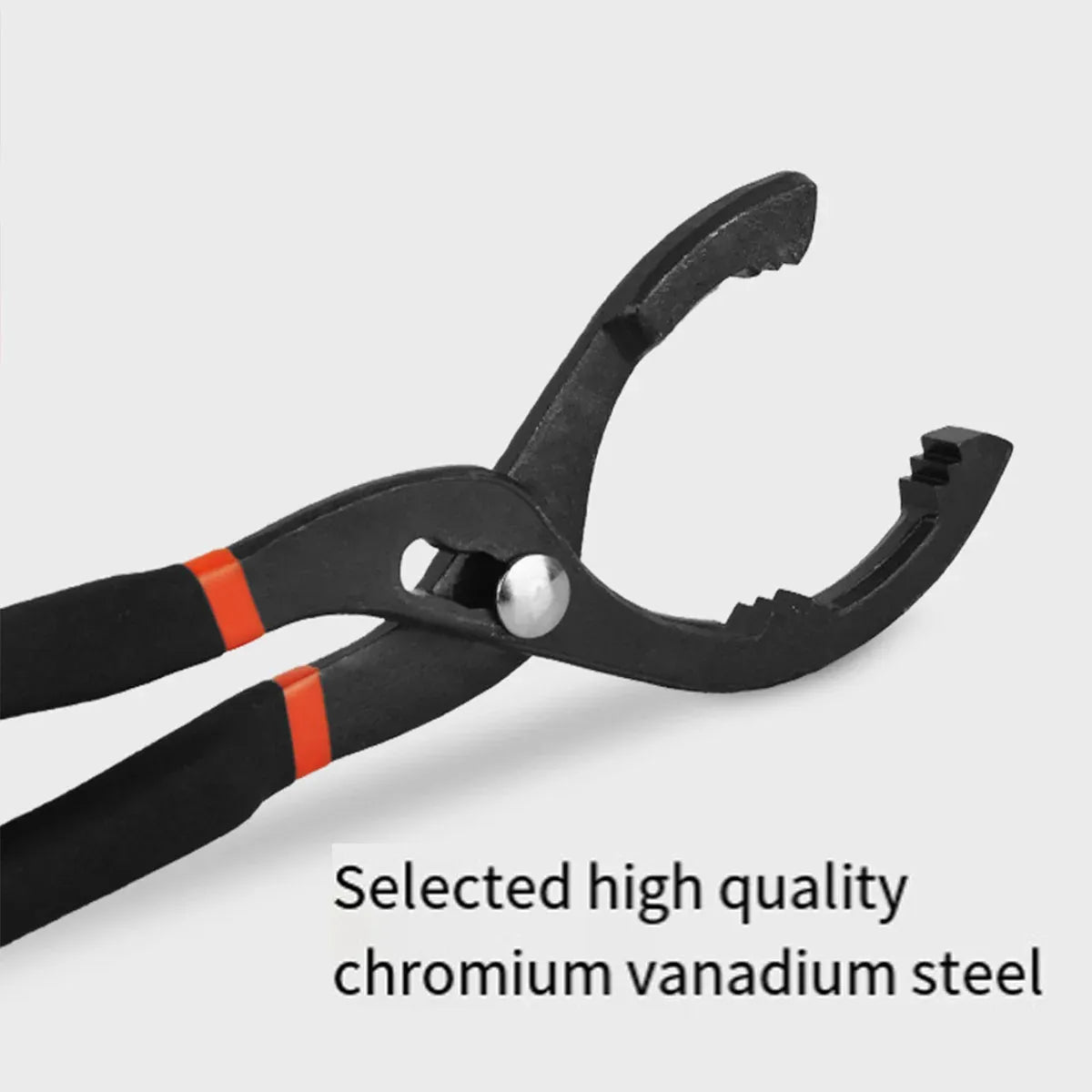 Oil Filter Pliers Wrench 10/12 Inch Heavy Duty Spanner Tool for Car Repair - 10inches