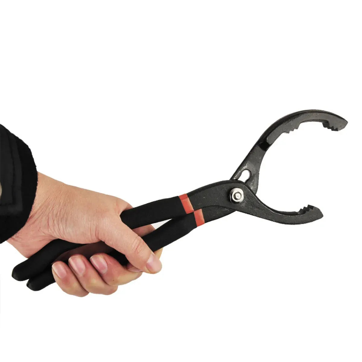Oil Filter Pliers Wrench 10/12 Inch Heavy Duty Spanner Tool for Car Repair - 10inches