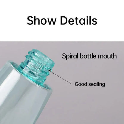 10pcs Portable Travel Emulsion Dispenser Bottle Press Pump Refillable Containers - Blue-100ml