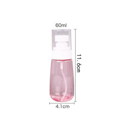 10pcs Portable Travel Emulsion Dispenser Bottle Press Pump Refillable Containers - Blue-100ml