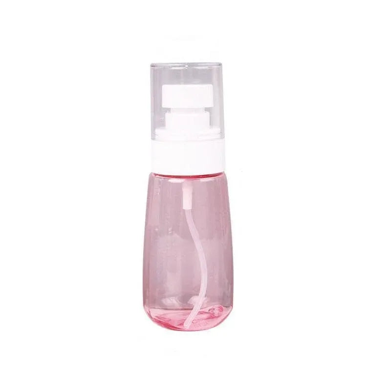10pcs Portable Travel Emulsion Dispenser Bottle Press Pump Refillable Containers - Pink-100ml