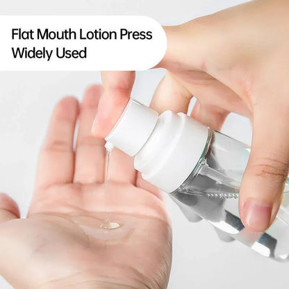 10pcs Portable Travel Emulsion Dispenser Bottle Press Pump Refillable Containers - Pink-100ml