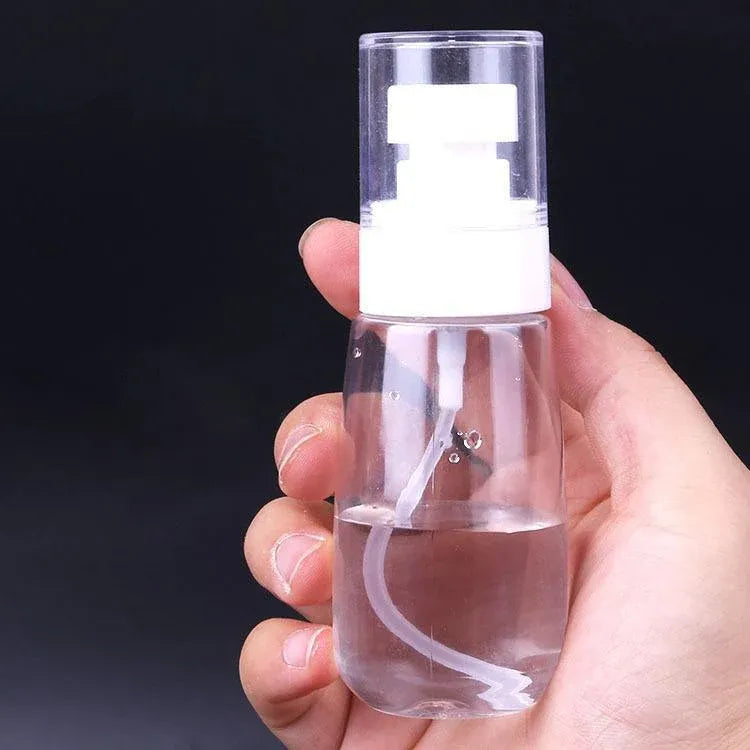 10pcs Portable Travel Emulsion Dispenser Bottle Press Pump Refillable Containers - Pink-100ml