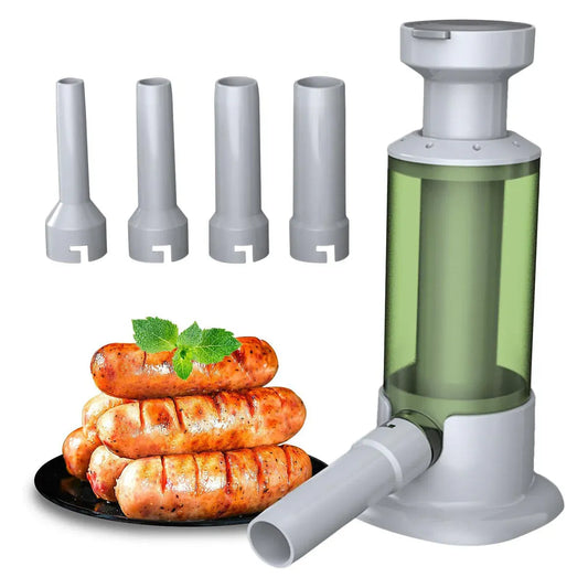 Manual Sausage Stuffer Home Kitchen Meat Filler Tool Sausage Maker Machine - Green