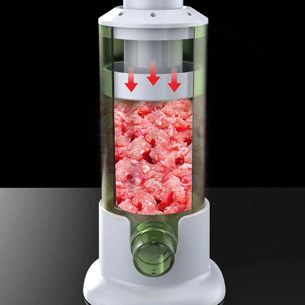 Manual Sausage Stuffer Home Kitchen Meat Filler Tool Sausage Maker Machine - Green