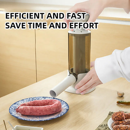 Manual Sausage Stuffer Home Kitchen Meat Filler Tool Sausage Maker Machine - Green