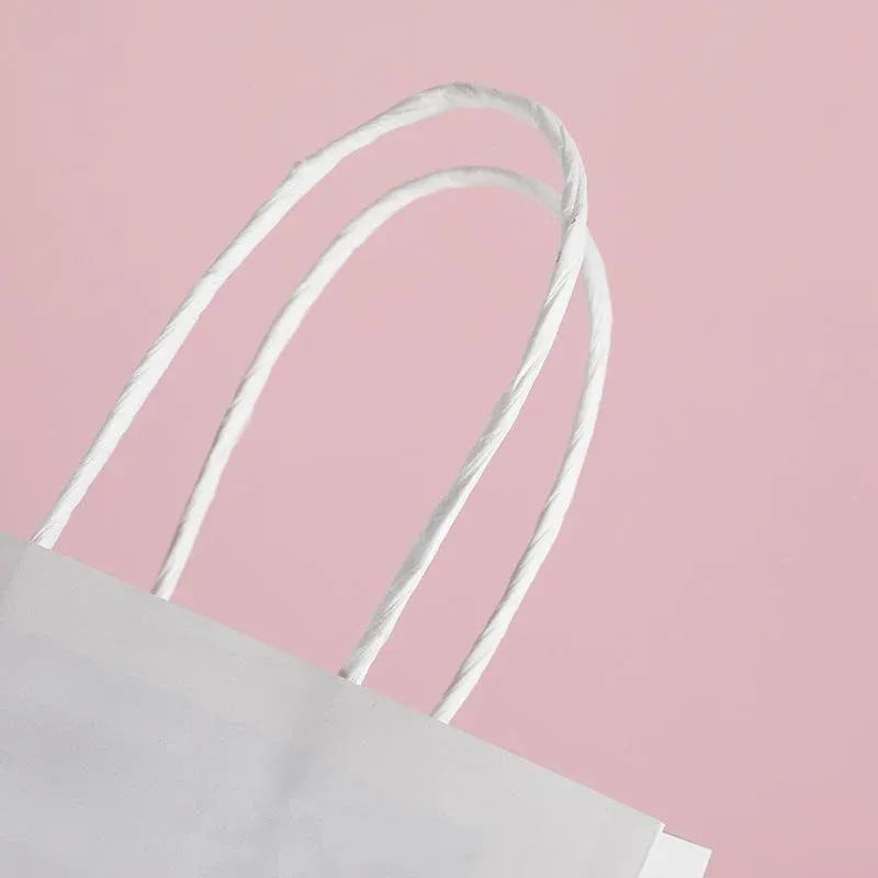 30X Premium Kraft Paper Tote Bag Durable Stylish High Capacity Birthday Gift Handbag - English-30pcs